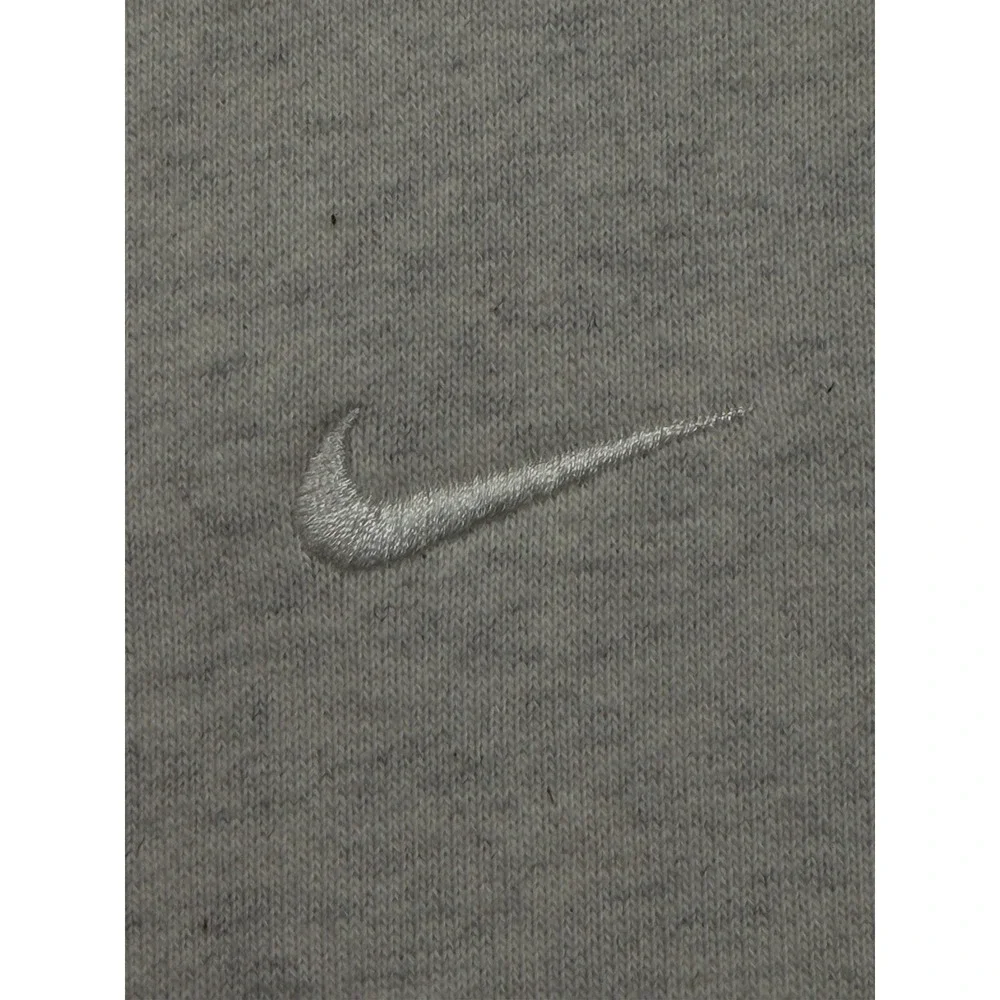 Vintage 90's NIKE White Embroidered Swoosh Crewneck Sweatshirt Size 2XL Gray